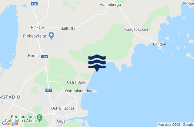 Fjälkinge, Swedenの潮見表地図