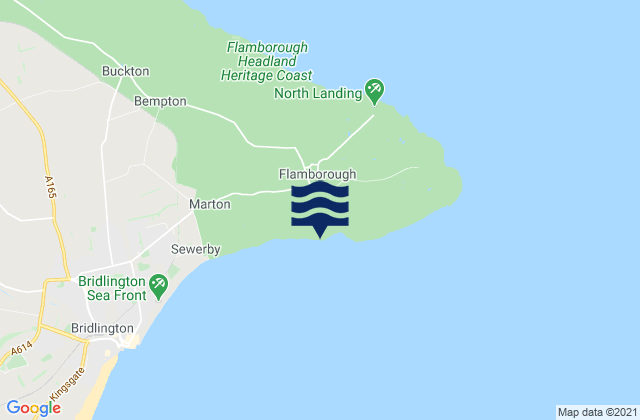 Flamborough, United Kingdomの潮見表地図