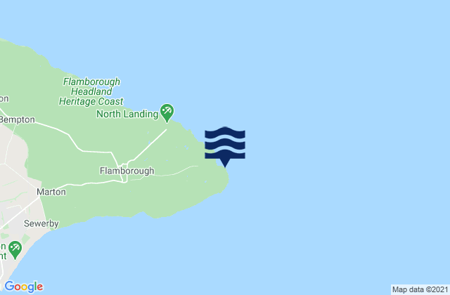 Flamborough Head, United Kingdomの潮見表地図