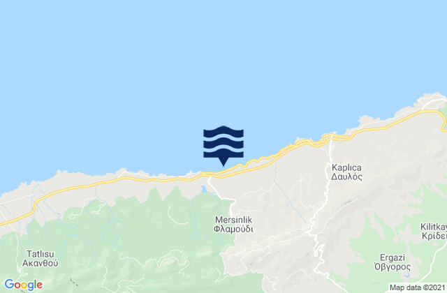 Flamoúdi, Cyprusの潮見表地図