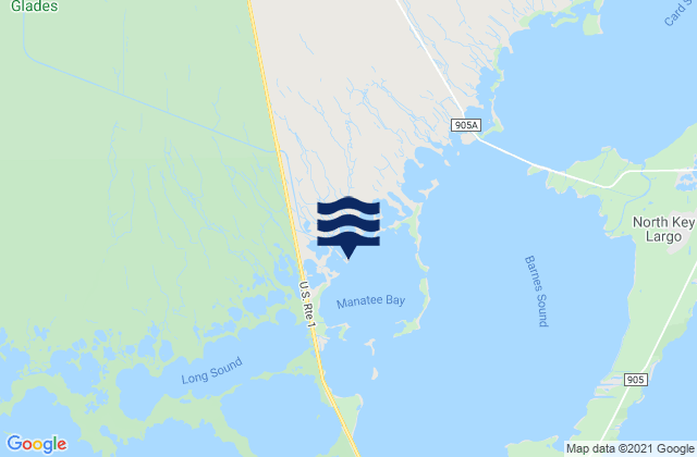 Flat Point, United Statesの潮見表地図