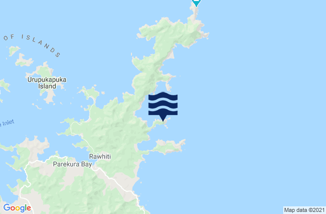 Flat Rock, New Zealandの潮見表地図