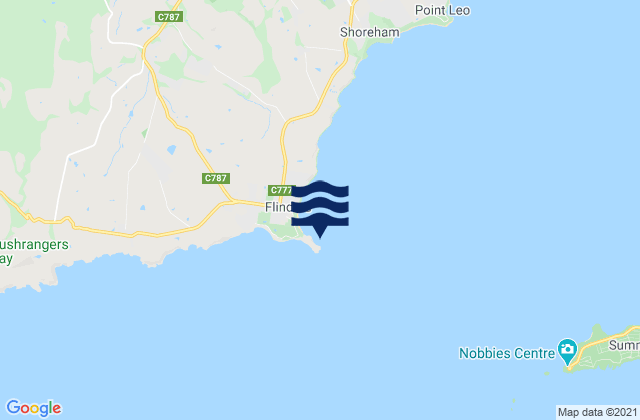 Flinders Jetty, Australiaの潮見表地図