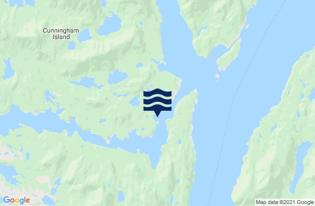 Flirt Island, Canadaの潮見表地図