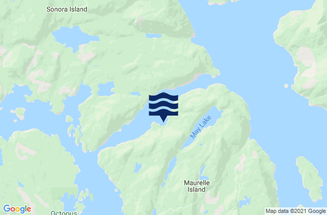 Florence Cove, Canadaの潮見表地図