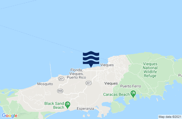 Florida Barrio, Puerto Ricoの潮見表地図