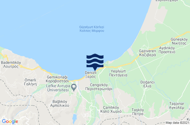 Flásou, Cyprusの潮見表地図