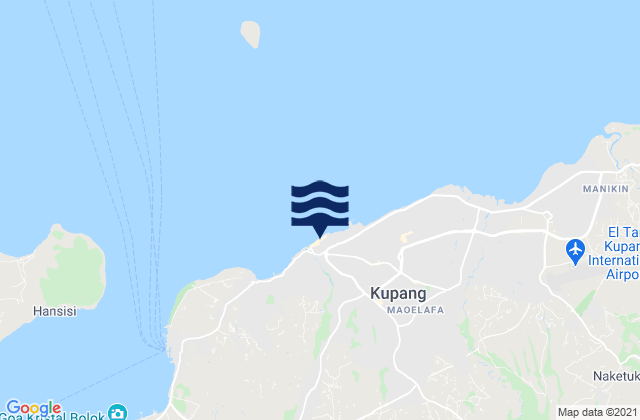 Fontein, Indonesiaの潮見表地図
