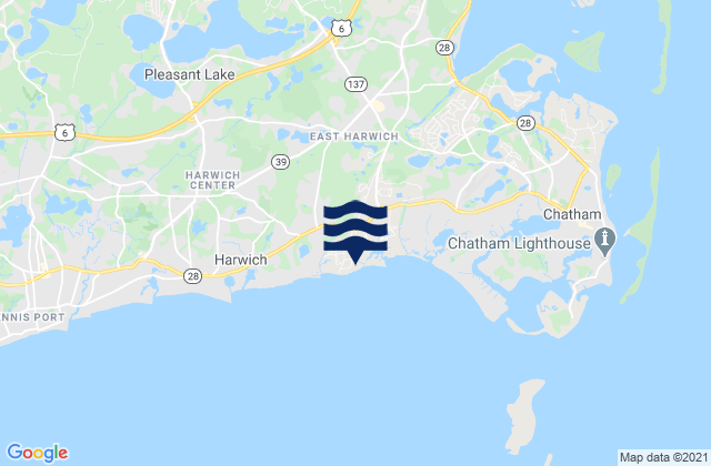 Forest Street Beach, United Statesの潮見表地図