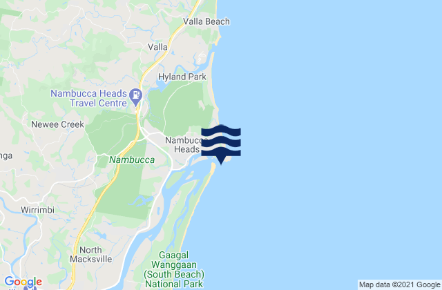 Forster Beach (Nambucca), Australiaの潮見表地図