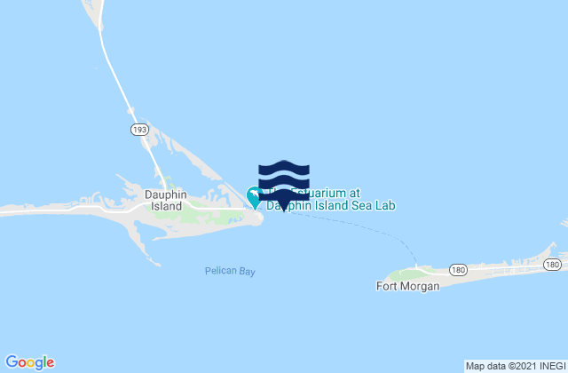 Fort Gaines, United Statesの潮見表地図