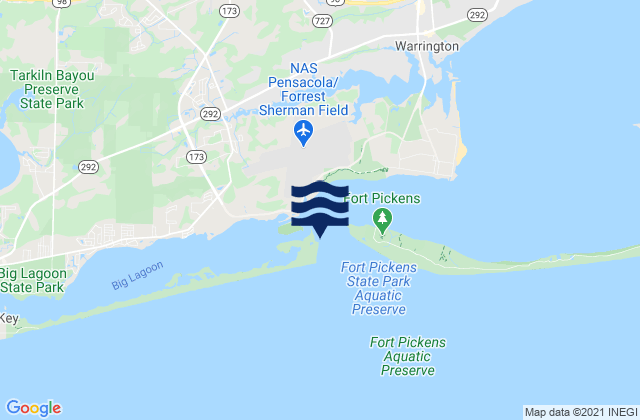 Fort Mcree Breakwater, United Statesの潮見表地図