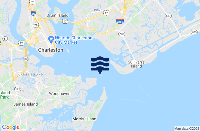 Fort Sumter, United Statesの潮見表地図