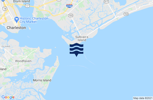 Fort Sumter Range Buoy 20, United Statesの潮見表地図