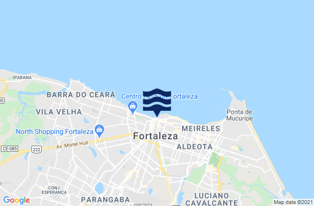 Fortaleza, Brazilの潮見表地図