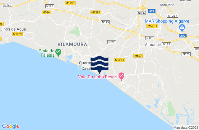 Forte Novo, Portugalの潮見表地図