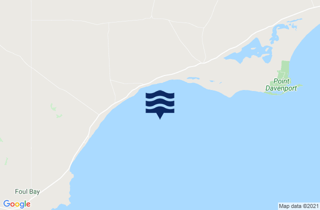 Foul Bay, Australiaの潮見表地図