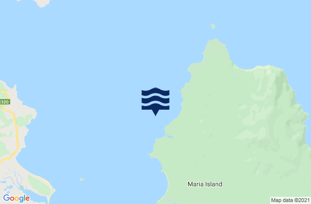 Four Mile Beach, Australiaの潮見表地図