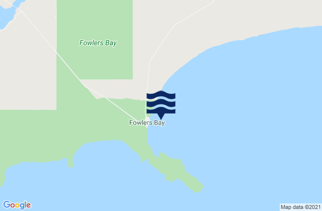 Fowlers Bay, Australiaの潮見表地図