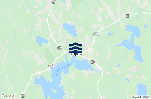Franklin, United Statesの潮見表地図