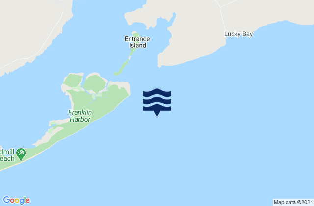 Franklin Harbor Entrance Beacon, Australiaの潮見表地図