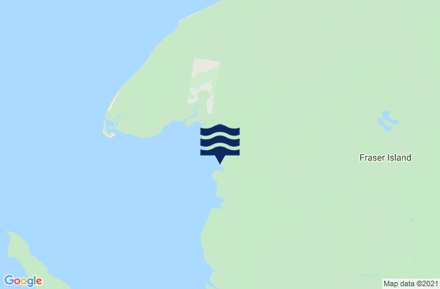 Fraser Island, Australiaの潮見表地図