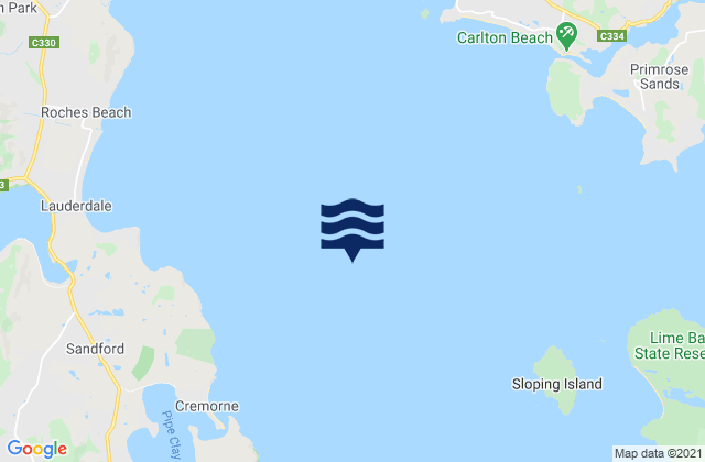 Frederick Henry Bay, Australiaの潮見表地図