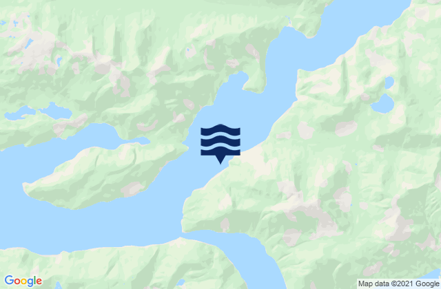 Frederick Sound, Canadaの潮見表地図