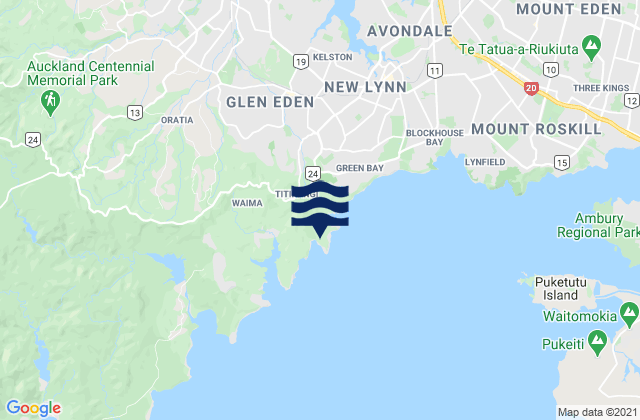 French Bay (Otitori Bay), New Zealandの潮見表地図