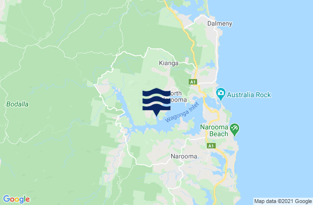 Freshwater Bay, Australiaの潮見表地図