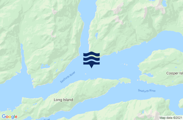Front Islands, New Zealandの潮見表地図