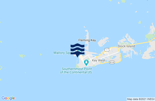 Ft. Taylor 0.6 mile N of, United Statesの潮見表地図