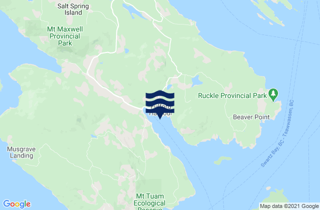 Fulford Harbour, United Statesの潮見表地図