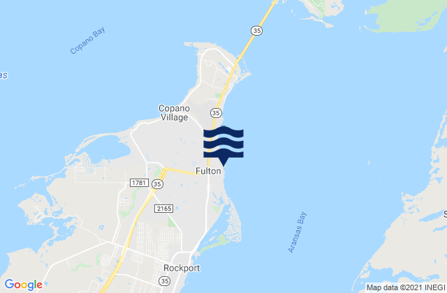 Fulton, United Statesの潮見表地図