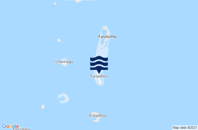 Funadhoo, Maldivesの潮見表地図