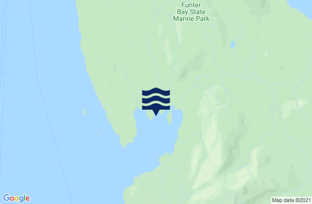 Funter Funter Bay, United Statesの潮見表地図
