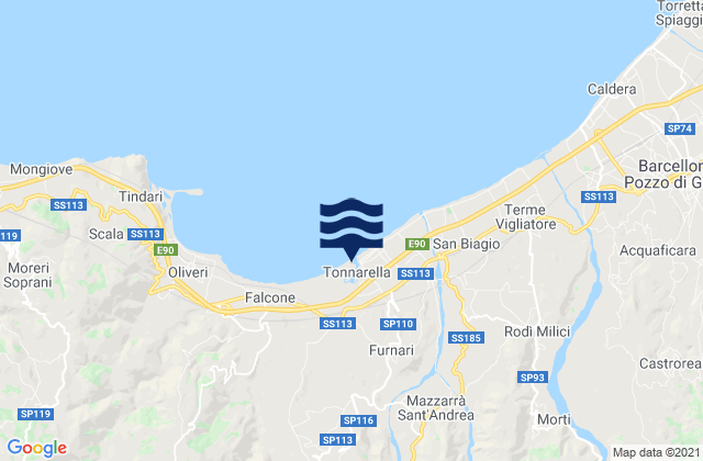 Furnari, Italyの潮見表地図