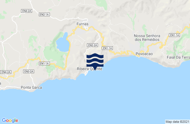 Furnas, Portugalの潮見表地図