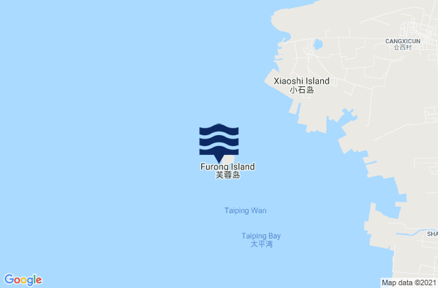 Furong Dao, Chinaの潮見表地図