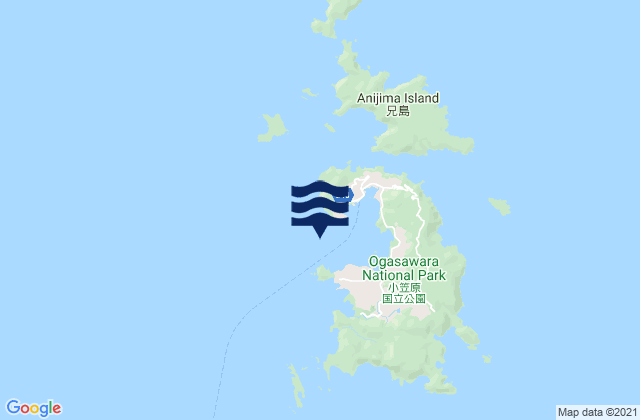 Futami Ko Ogasawara Gunto, Northern Mariana Islandsの潮見表地図