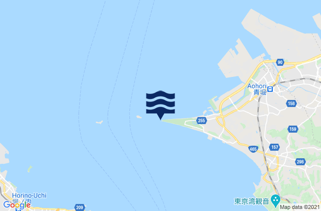 Futtsu Misaki, Japanの潮見表地図