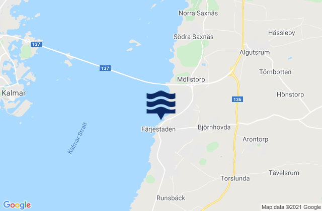Färjestaden, Swedenの潮見表地図