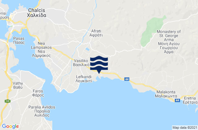 Fílla, Greeceの潮見表地図