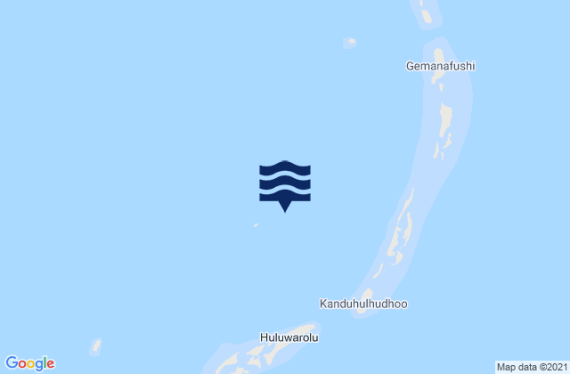 Gaafu Alifu Atholhu, Maldivesの潮見表地図