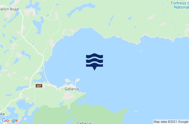 Gabarus Bay, Canadaの潮見表地図