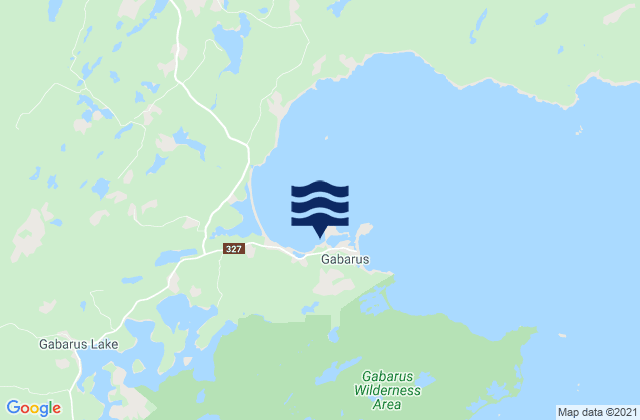 Gabarus, Canadaの潮見表地図