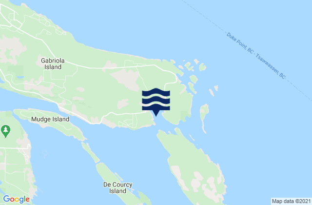 Gabriola Pass, Canadaの潮見表地図