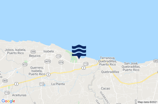 Galateo Bajo Barrio, Puerto Ricoの潮見表地図