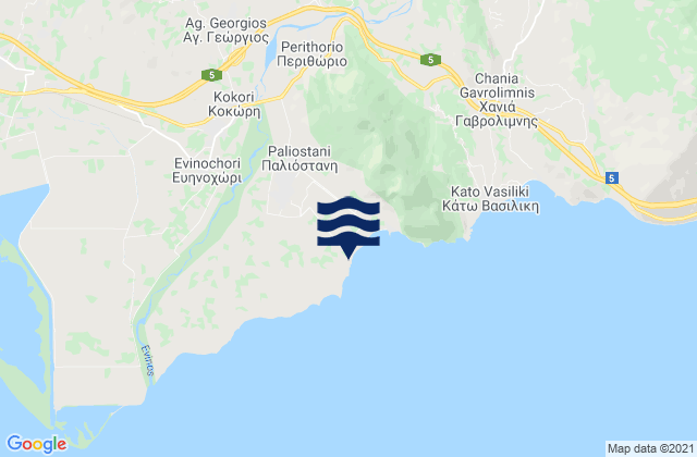 Galatás, Greeceの潮見表地図
