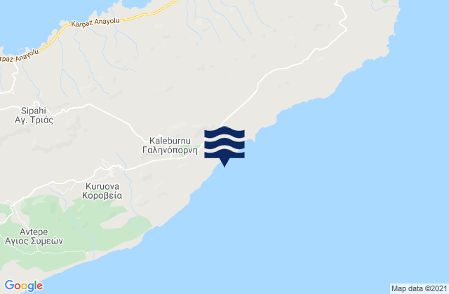 Galinóporni, Cyprusの潮見表地図